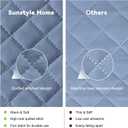 SunStyle Home Twin Quilt Bedding Set Blue, Lightweight Comforter Bedspread Blanket Twin Size Quilt, Durable Quilted Stitching Coverlet with 1 Pillow Sham in Diamond Pattern All Seasons 2pcs Kids
