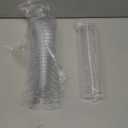 Yinkin 50 Pcs 5 oz Plastic Martini Glasses Disposable Clear Cocktail Dessert Parfait Glasses Unbreakable Mini Martini Cups for Wedding Party Bowl Wine Ice Cream (Stemless)