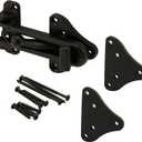 Prime-Line U 11447 Swing Bar Door Guard with High Security Auxiliary Lock, Matte Black Finish (Pack of 1)
