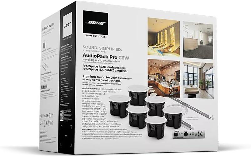 Bose Professional AudioPack Pro C6 120-volt in-Ceiling Loudspeaker Pack - White
