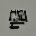 4pcs Curtain Holdbacks, Screw-in Curtain Tiebacks Curtain Tie Backs Curtain Holders for Wall Mounted Curtain Pull Backs for Drapes, Curtain Side Holders Hooks, 304 Stainless Steels, Black