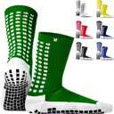 Lux Dual Grip Socks - Soccer Grip Socks for Men and Women. GripArray Performance & Comfort (Large)