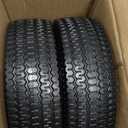 8 Solid Tires, 2.5-4 Flat Free Tires and Wheels with 5/8 Axle Bore Hole and Double Sealed Bearings Compatible with Hand Truck Wheelbarrow Tire Lawn Mower Tire (Silver, 2PCS) P-123