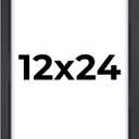 12x24 Shadow Box & Newspaper Frame Black | 3/4" Depth of Usable Space| Interior Size 12x24 or 24x12 Inches| UV Resistant Acrylic, Acid-Free Backing, Wall Hangers | Made in USA