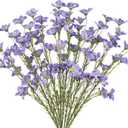 CITYES 10 Pcs Artificial Wildflowers with Stems Bulk Silk Spring Flowers 21 Inch Fake Forsythia Branches Purple Faux Wildflowers Floral Arrangements for Home Decor Indoor Outdoor Wedding Centerpieces