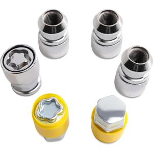 Wheel Lock Lug Nut kit M14 x 1.5 Anti Theft, for F-150 F-250 F-350 Expedition & Land Cruiser LX570 Tundra & Ram 1500 2500 3500 & Avalanche Silverado, Sierra 1500 Yukon Grand Cherokee & More Model