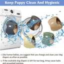 5 Pack Dog Diapers Male Reusable, Premium Belly Bands for Dogs, High Absorbing Male Dog Pee Wraps for Doggie in Incontinence or Excitable Urination, S
