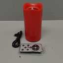 Alphatool Valentines Day Decorations LED Candle with Heart Projection - Red Flameless Candles Light, Romantic Valentines Day Decor for Date Night Party Home, Battery Operated