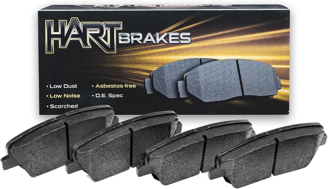 Hart Brakes Ceramic Series Brake Pad With Rubber Steel Rubber Shims 4310-1509-00