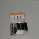M5 Black Screws, Nuts & Washers Set - 95 Pieces, 12.9 Grade Alloy Steel, Fully Threaded, 30/35/40/45/50mm Hex Socket Head Cap Screws