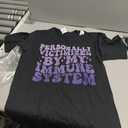 Inflammatory Bowel IBD Crohn's Awareness Crohns Warrior T-Shirt (Large, Black)