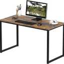 SHW Mission 40-Inch Home Office Computer Desk, Rustic Brown
