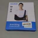 VELPEAU Arm Sling Shoulder Immobilizer for Women and Men, fit Left or Right Arm - Rotator Cuff Support Brace -Medical Sling for Shoulder, Clavicle, Elbow Injury (Comfort type, Medium: Bust 29.5-33.5)