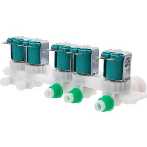 Washer Water Inlet Valve Compatible with Sam-sung WA52J8060AW/A2 WA52J8700AP/A2 WA52J8700AP/AA WA52J8700AW/A2 WA52M7750AV/A4 WA52M7750AW/A4 WA52M8650AV/A4 WA52M8650AW/A4 WA54M8750AV/A4 WA54M8750AW/A4
