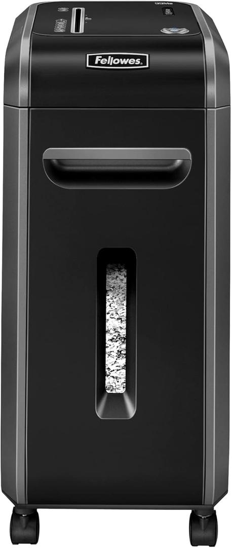 Fellowes 4609001 Powershred 99Ms 14-Sheet Micro-Cut Heavy Duty Paper Shredder with Auto Reverse, Black/Dark Silver, 25.2" x 11.4" x 17.3"