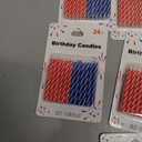 7 x Jacen  Birthday Candles, Blue/Orange