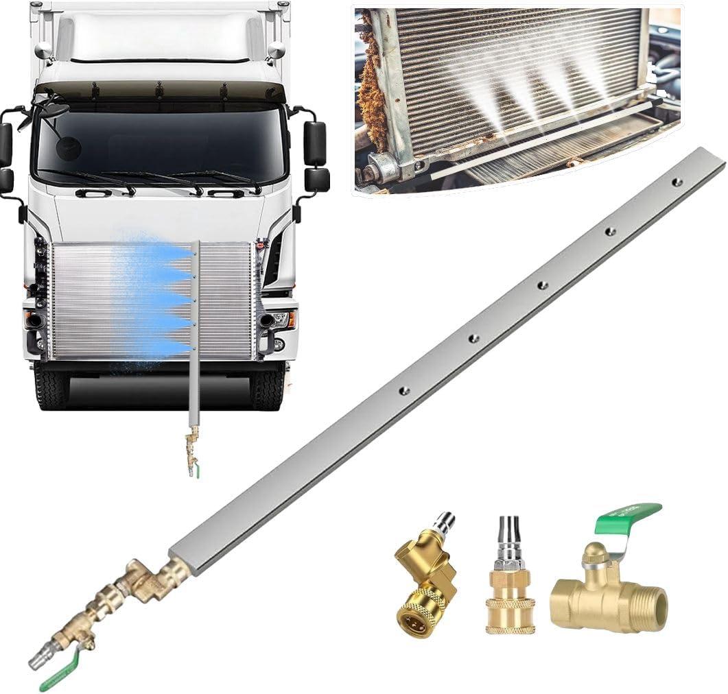 Radiator Cleaning Wand with 1/4''Quick Coupler,Dual Purpose RadiatorFlush Kit for Pressure Air Pump & Pressure Washer, Portable RadiatorCleaner for Car Trucks Radiator Cleaning Wand with 1/4''Quick Coupler,Dual Purpose RadiatorFlush Kit for Pressure Air Pump & Pressure Washer, Portable RadiatorCleaner for Car Trucks