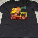 Juneteenth Shirts for Women 100% Cotton African American Freedom Black History June 19 1865 T-Shirt. (M)