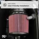 K&N High-Flow Original Lifetime Engine Air Filter: Increase Power & Accerlation, Washable, Premium: Compatible with 2006-2007 Yamaha: YXR450 Rhino Auto 4x4, YA-6504