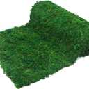 Moss Table Runner Preserved Dried Green Moss Roll for Crafts Fairy Gardens Wedding Woodland Decor 12" x 112" Table Decoration Grass Wall 30x285cm