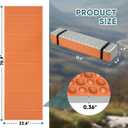 Ultralight Foam Sleeping Pad, Waterproof Closed Cell Foam Pad for Superior Insulation, Folding Sleeping Mat for Compact Storage, Foldable and Portable for Hiking and Camping
