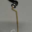 Hibbent Universal Metal Side Mount Toilet Handle Replacement Kit, Brass Toilet Flush Tank Lever with Stainless Steel Flapper Chains for Most Toilets, Matte Black Finish