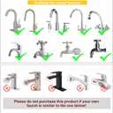 Faucet Hose Adapter for Sink - 6.5ft Sink Hose Attachment for Faucet, with Adjustable Connector Clamp, Portable Connector Attachment for Bathtub, Dog Shower, Bucket, Outdoor Cleaning