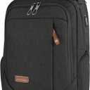 KROSER Laptop Backpack Large Computer Backpack Fits up to 17.3 Inch Laptop with USB Charging Port Water-Repellent Travel Backpack Casual Daypack for Business/College/Women/Men-Charcoal Black