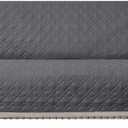 Ameritex Couch Sofa Slipcover 100% Waterproof Nonslip Quilted Furniture Protector Slipcover for Dogs, Children, Pets Sofa Slipcover Machine Washable (Dark Grey, 78")
