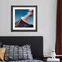 20x20 Picture Frame, Puzzle Frame for Wall, Black Picture Frame for 20 x 20 Square Picture Poster Photo, Wood Gallery Poster Frame