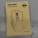 TECKNET Wireless Mouse, 2.4G Ergonomic Optical Mouse, Computer Mouse for Laptop, PC, Computer, Chromebook, Notebook, 6 Buttons, 24 Months Battery Life, 2600 DPI, 5 Adjustment Levels, for Small Hand (Black)