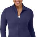 Hanes Women's Jacket, Moves Full-Zip Workout Jacket, Moisture-Wicking Outwear, Soft & Stretchy Athletic Wear for Women S