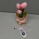 Magic Blooms for Every Moment USB Rechargeable Remote-Controlled Tulip Crystal Lamp, 12 Color Changing, 4 Flash Modes, Perfect for Home Decor, Gifts for Mom, Wife, Girlfriend, and Sister
