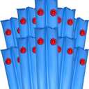 Pool Mate 8 ft. 10-Pack Deluxe Blue Double Chamber Pool Water Bags, .42 MM Thick Vinyl, Cover Weights, Water Tubes
