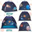Mnagant Space World Play Tent-Kids Galaxy Dome Playhouse for Boys and Girls Imaginative Play Popup Tent for Kids Indoor/Outdoor Fun,Perfect Kids Gift- 47" x 47" x 43", Small