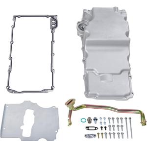 302-2 Aluminum LS Swap Oil Pan Kit, higehio Oil Pan Kit Compatible with 1964-1992 GM Nova Camaro Ventura Omega F-body G-body A-body LS1 LS2 LS3 LS6 5.7L 5.3L 6.5L Engines