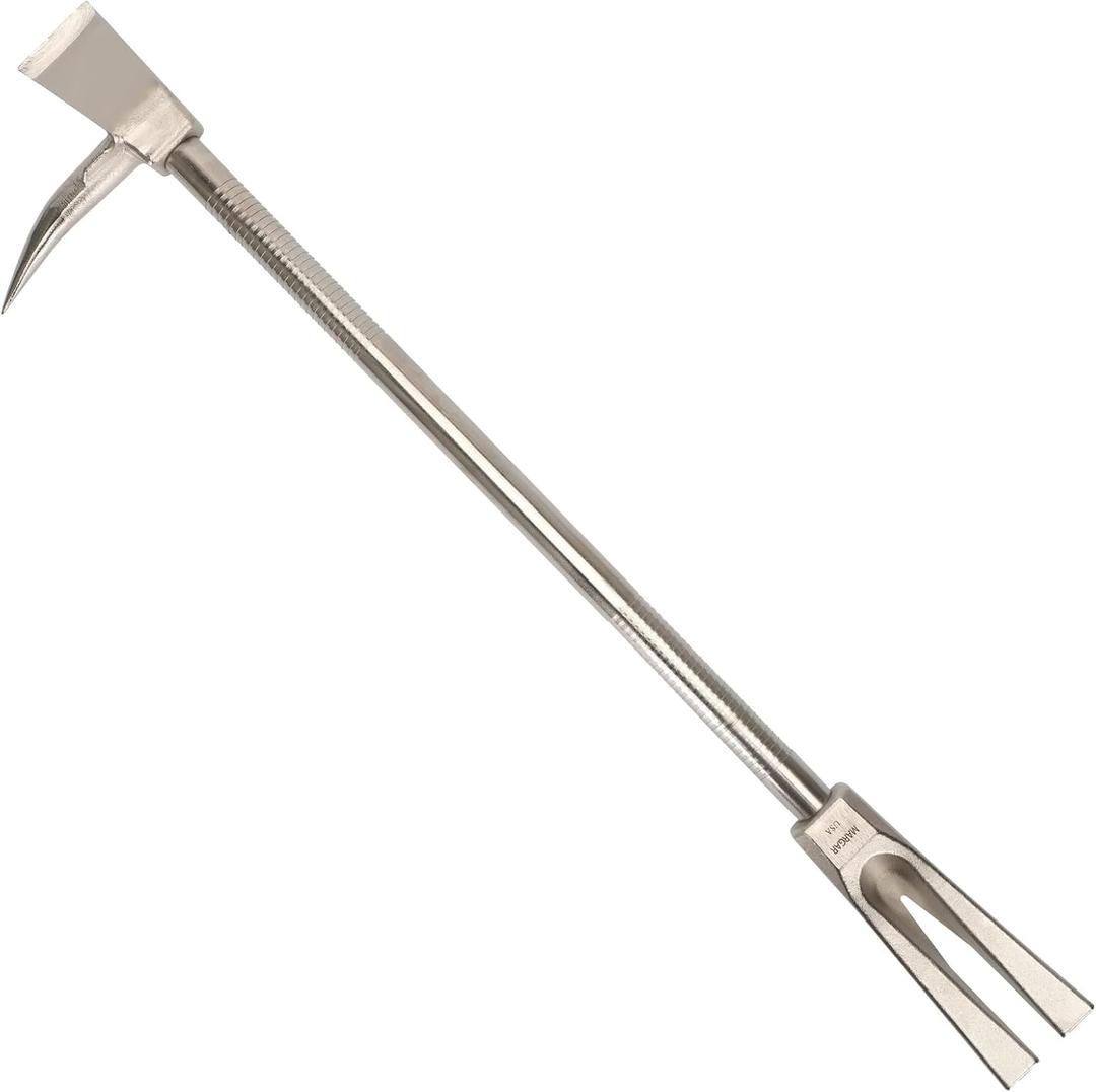 30" Halligan Bar Firefighter Tool, Halligan Bar Firefighter for Tactical Breaking Operations, Tactical Hooligan Breacher with Forged Steel Construction,Used for Fire Rescue and Emergency Breakthroughs