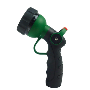 H2O WORKS Garden Hose Nozzle Thumb Control Heavy Duty Metal Water Nozzle with Adjustable Watering Patterns High Pressure Hose Nozzle Sprayer, Perfect for Car Washing and Pets Showering