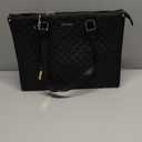 LOVEVOOK Lunch Tote Bag for Women, 15.6 Inch Laptop Bag with Insulated Lunch Compartment, Quilted Large Capacity Computer Handbag with Purse for Business, Work, Nurse, Office, Collage, Casual, Black