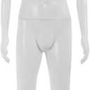 73 inches Full Body Retail Mannequin Polypropylene (PP) Sewing Mannequin Male Torso Detachable Stand Head Arm Rotation Metal Base for Display Clothing