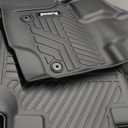 Car Floor Mats for Ford F-150 2015-2025 | F150 Lightning 22-24 SuperCrew (Rear w/o Fold Flat Storage), All Weather Protection TPE Truck Mats Custom Car Liners Accessories, Front and Rear Row, Black