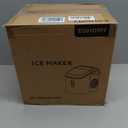 EUHOMY Ice Maker Countertop, 9 Cubes Ready in 6 Mins, 26lbs/24H, Self-Cleaning, Portable Ice Maker Machine with Carry Handle, Basket and Scoop, 2 Sizes of Bullet Ice for Home, Kitchen, Office