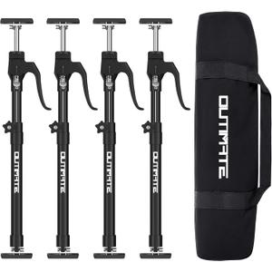 Third Hand Support Pole Heavy Duty, Cabinet Jacks for Installing Cabinets with 200 LBS Capacity and Expand from 23-3/5 to 45-3/10 in, 4-PC