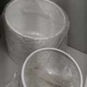 ARNIS Modern Planter Pots, Set of 2 Large Planters with Stand, Decorative Planters, Metal Pots with Drainage Holes for Living Room, Office, Garden or Balcony, 10.5 &12.25 Inch, Matte White