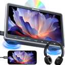 10.1" Car DVD Player with HDMI Input Headphone Mounting Bracket, Headrest DVD Player for Car Support Sync Screen, AV in & Out, Last Memory, Region Free, USB SD Card, No Battery