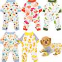 URATOT 5 Styles Soft Puppy Rompers - Cute Pet Clothes Onesies for Dog & Cat, Small