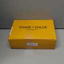 Chase & Chloe New Kimmy-36 Women's Teardrop Cut Out T-Strap Mid Heel Dress Pumps (8 M US, Nude Suede)