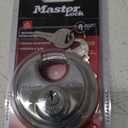 Master Lock 40D Stainless Steel Discus Padlock with Key (1 Pack)