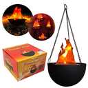 3D Fake Fire LED Light - Hanging Silk Flame Stage Effect Lamp for Halloween, Christmas, Festivals, Parties, Night Clubs