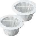 513330 Above Ground Pool Skimmer Basket Compatible with Pentair HydroSkim Skimmer, for Hayward Automatic Skimmers SP1091WM, SP1091LX (Pack of 2)